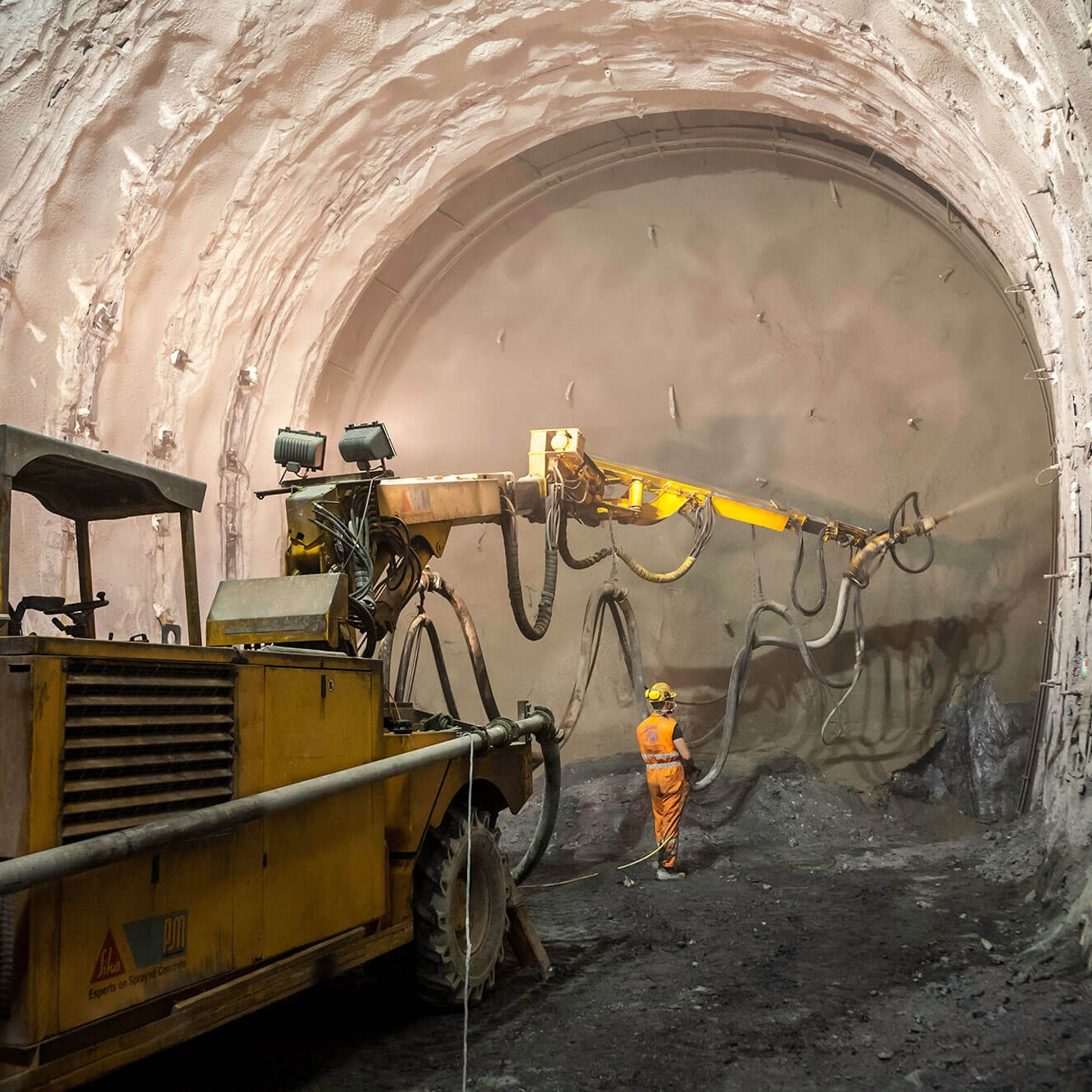 Shotcrete tunnel
